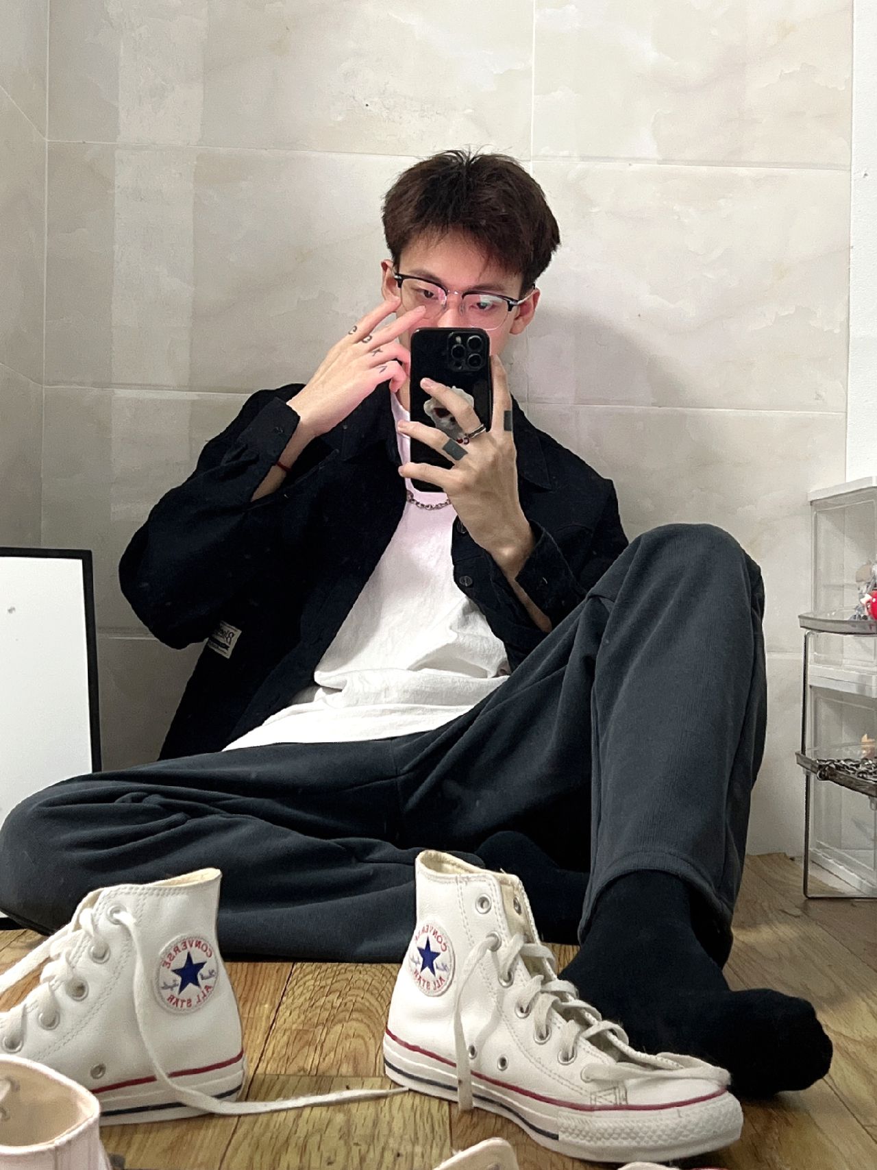 蓝黑色 基础扣饰 运动 蓝黑色 基础扣饰 运动 - VALI鞋履AI设计主图