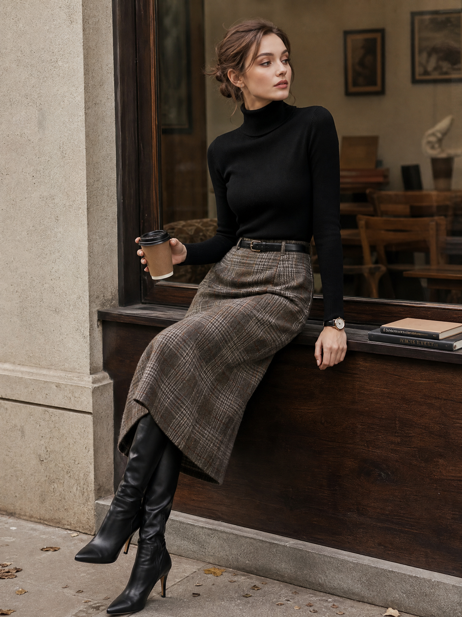 Using reference image 1, generate a 2×2 grid image:Each grid cell features the model from the reference image in a distinct pose with noticeable variation. Ensure all poses are elegant and flattering. Keep the clothing and camera angle unchanged. Note: The 2×2 grid must have no white borders. image1:Model's templatePose1, image2:Model's templatePose2, image3:Model's templatePose3, image4:Model's templatePose4, original image 1
