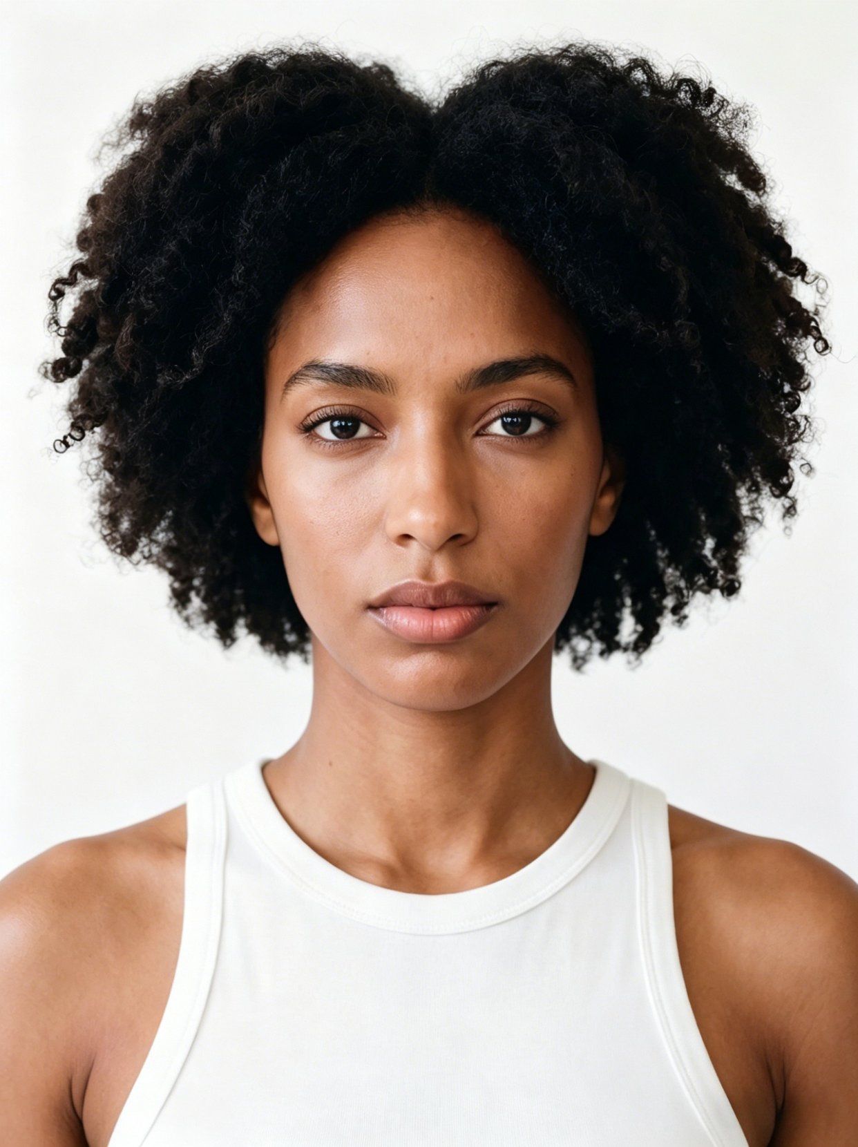 Female, adult, medium skin tone, oval face shape, symmetrical facial features, straight shoulder-length black hair, slim yet curvaceous body type, natural and polished model look. original image 2